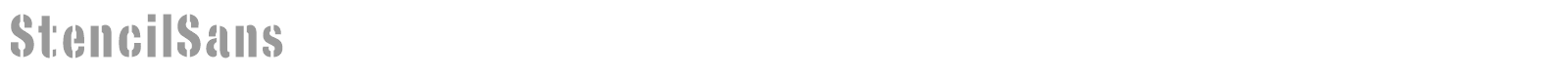 StencilSans font preview